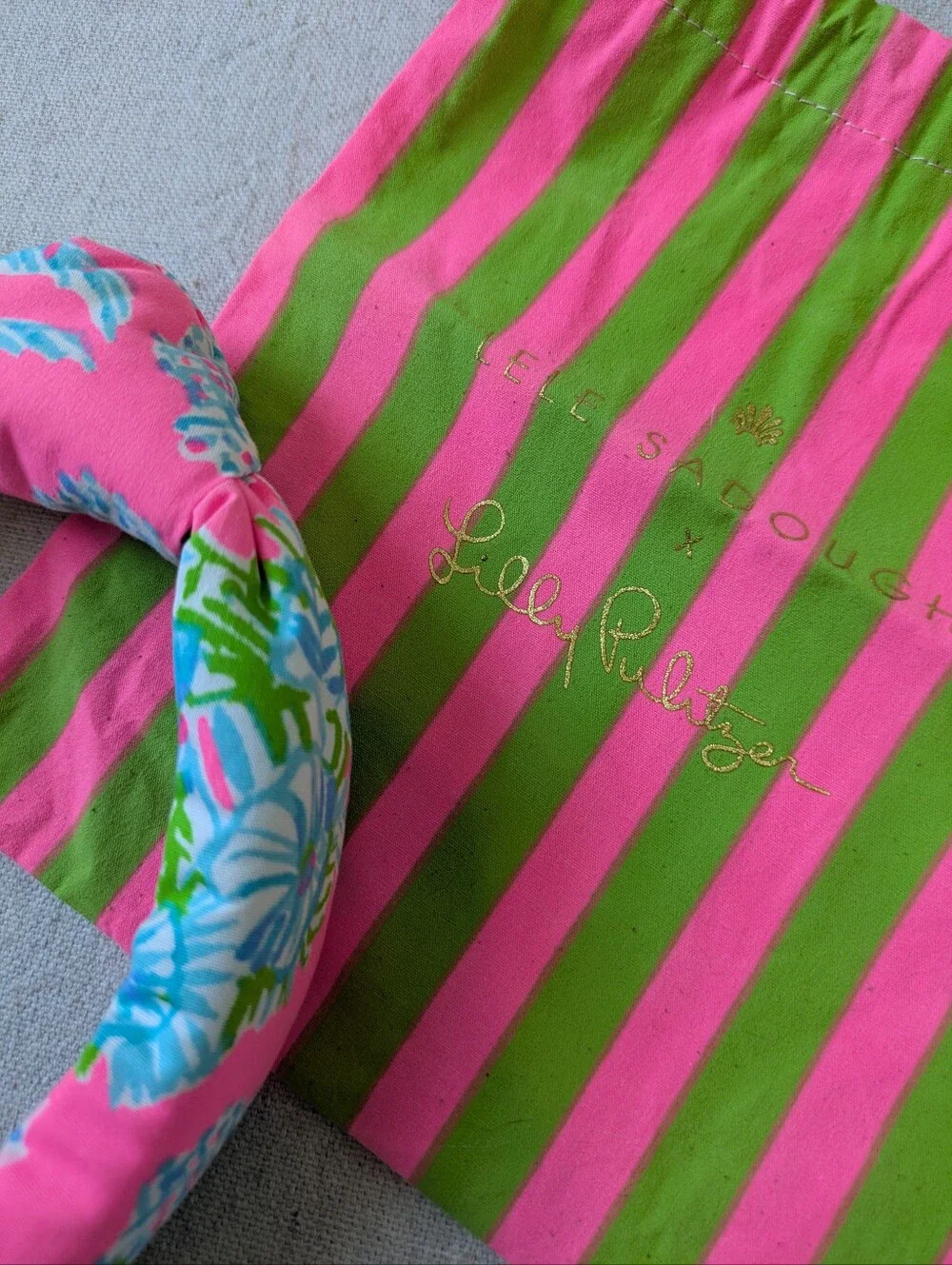 Lele Sadoughi X Lilly Pulitzer Seaing Things Knotted Headband